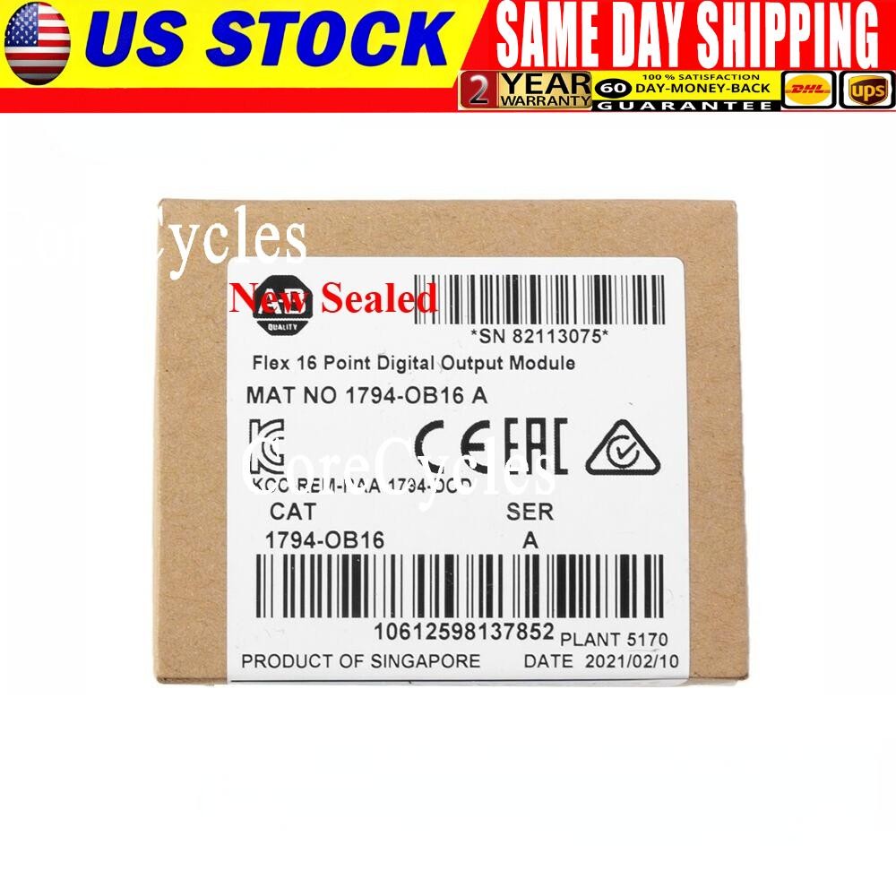 Sealed 1794-OB16 FLEX 16-Point Digital Output Module 1794OB16 NEW