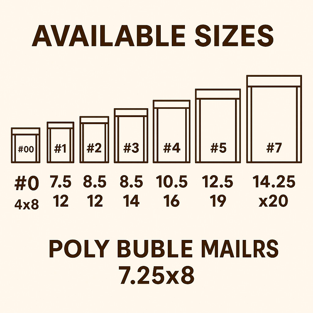 ANY SIZE POLY BUBBLE MAILERS SHIPPING MAILING PADDED BAGS MAILER ENVELOPES SELF
