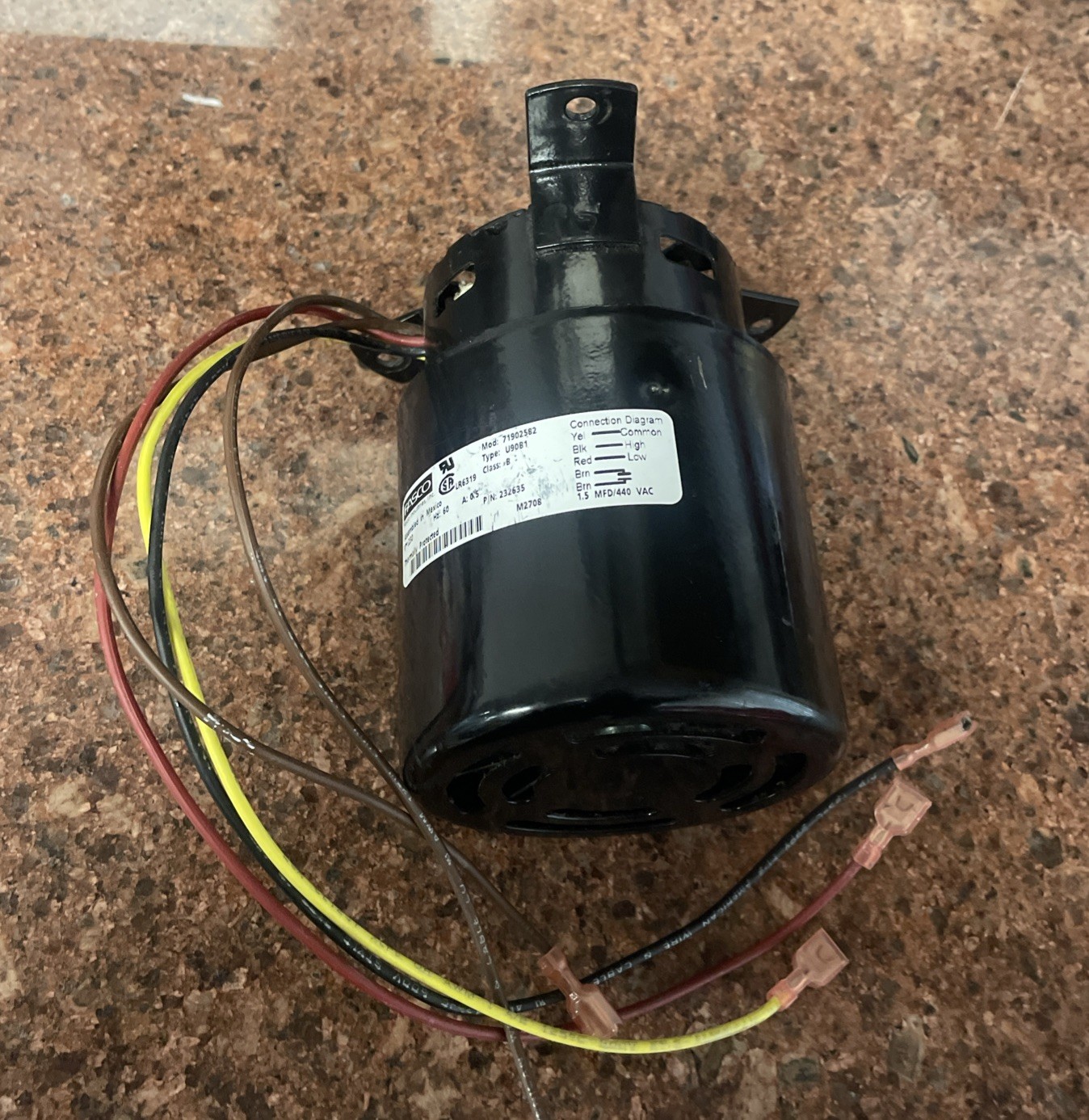 Fasco Type U90B1 Motor Fan 71902582 V230 Class B Mexico