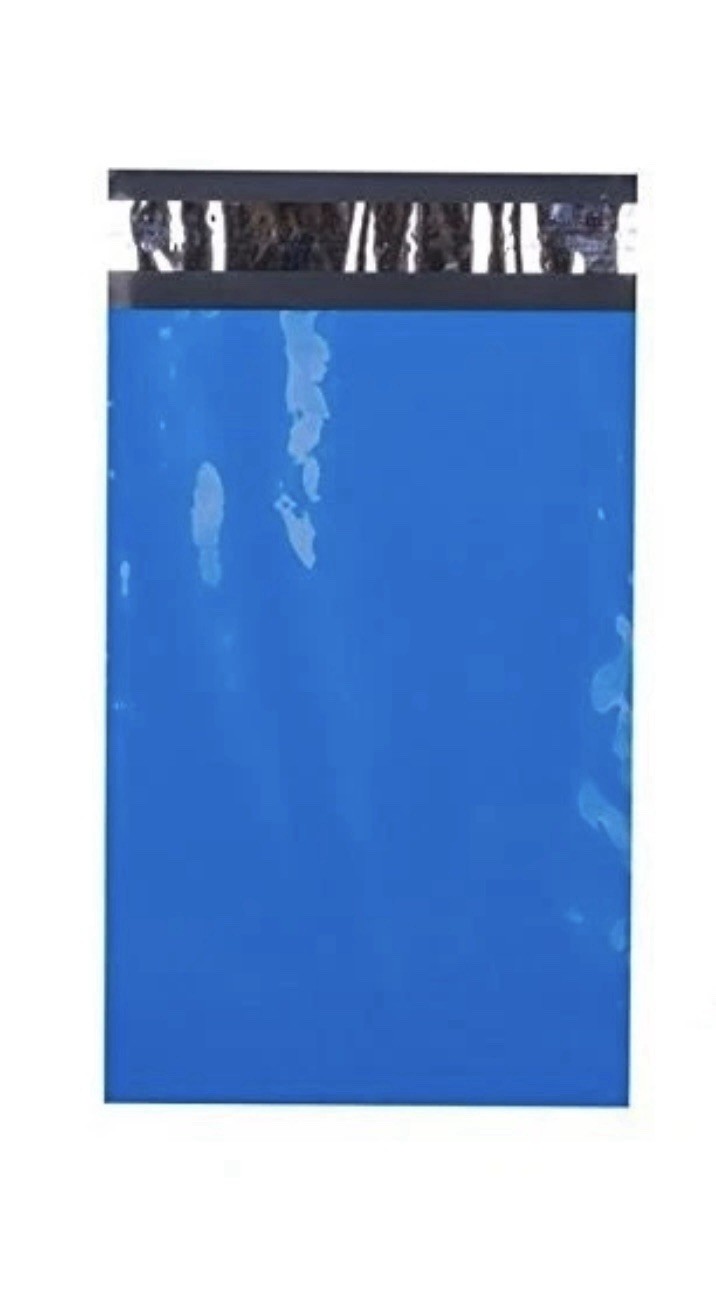 Blue Poly Mailer Self Sealing Mailing Bags – Size: 10″ x 13″ – Lot of 10
