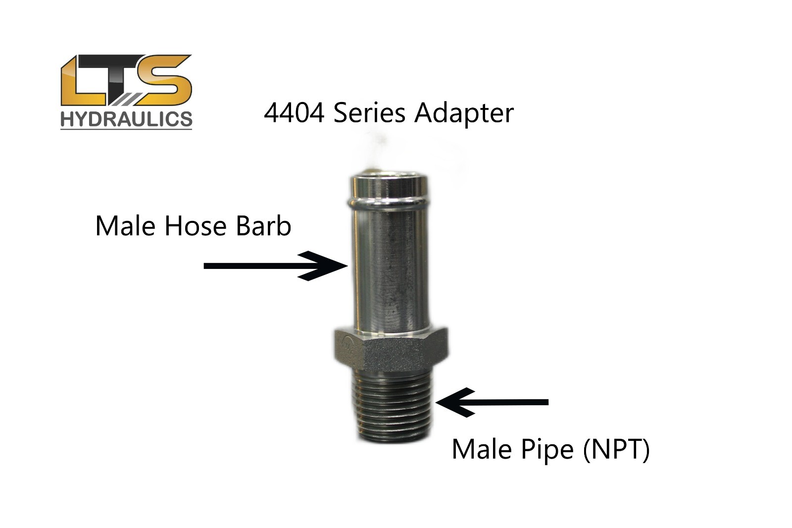 1/2″ Beaded Hose Barb x 1/2″ Male Pipe NPT Steel Adapter 4404-08-08