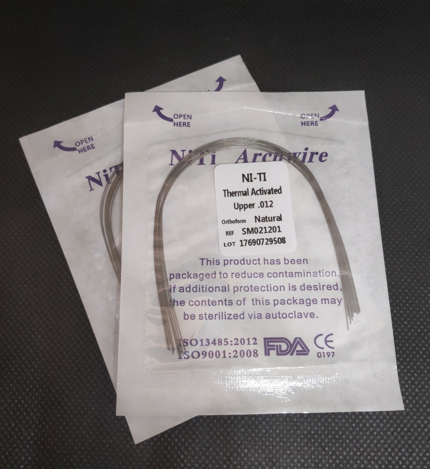10 Packs Dental Orthodontic Thermal Activated Niti Round Arch Wires Natural Form