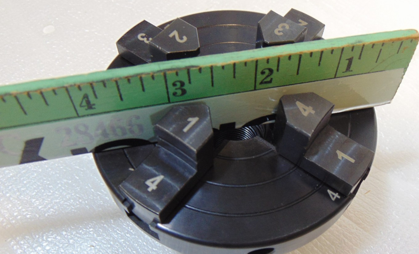Four 4 Jaw Lathe Chuck Heavy Duty 4” Easy Twist Adjustable Black Sleeve New