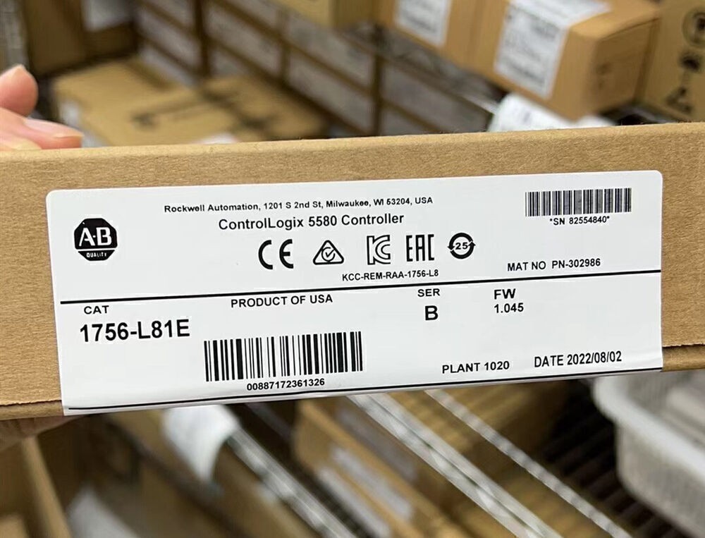 1756-L81E AB 1756L81E ControlLogix 5580 Controller SER B 2023 NEW TX