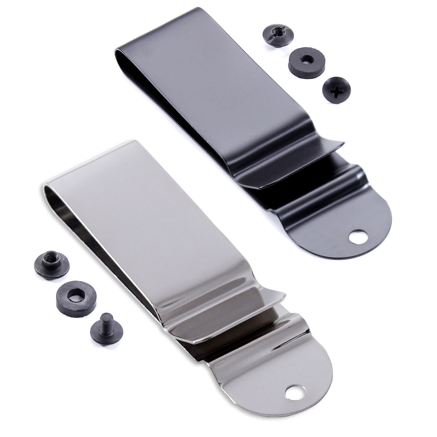 Metal Belt Clips – Model 1 – Holster Belt Clips (w/SPTHA Mounting Hardware)