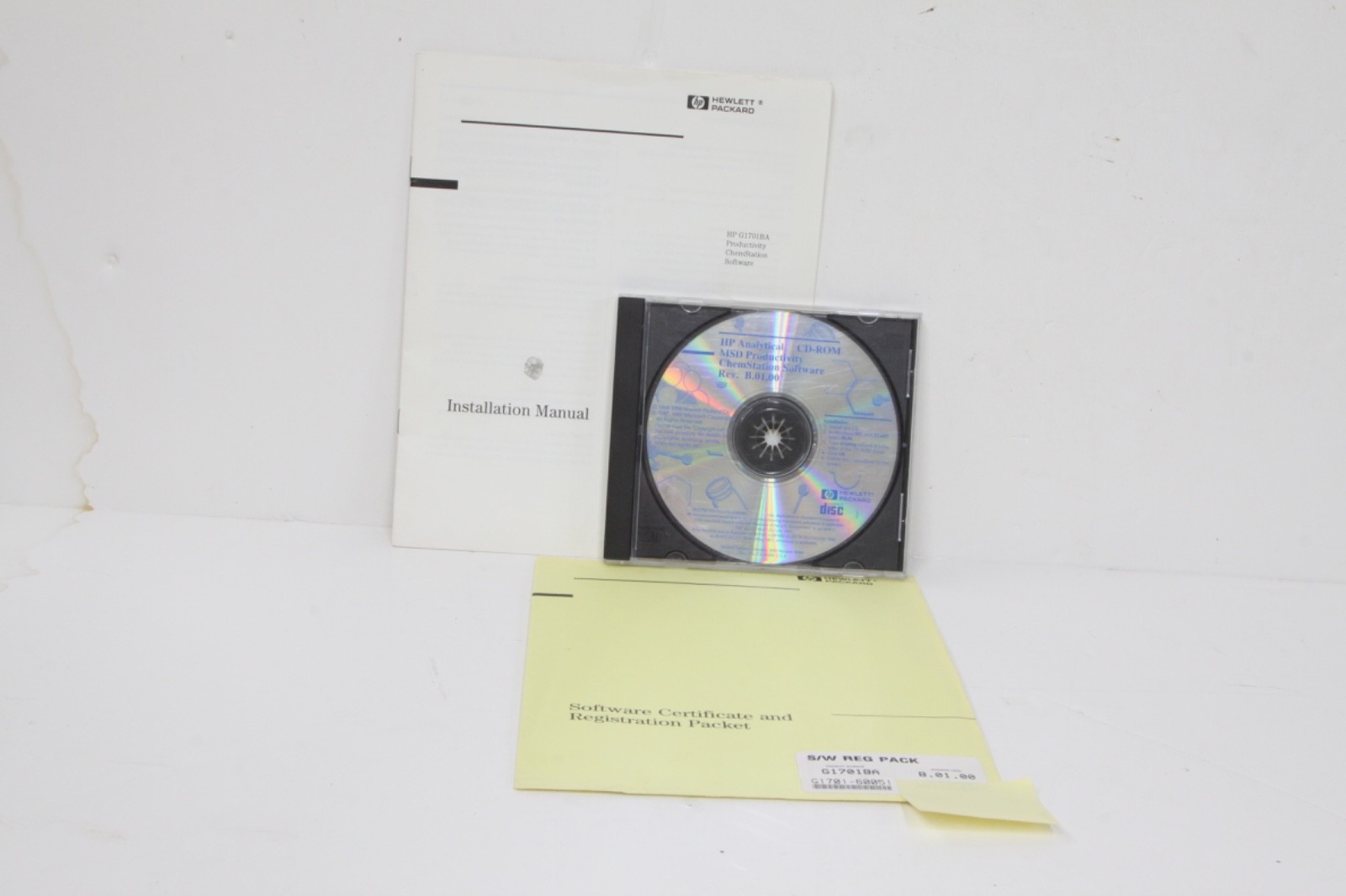 Agilent HP GC/MSD Productivity Chemstation Software G1701BA B.01.00 G1701-60051