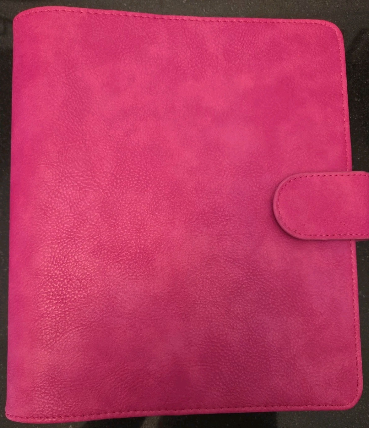 Hot Pink Print Pressions Faux Leather Planner Wallet Card Holder Binder A5 NWOT