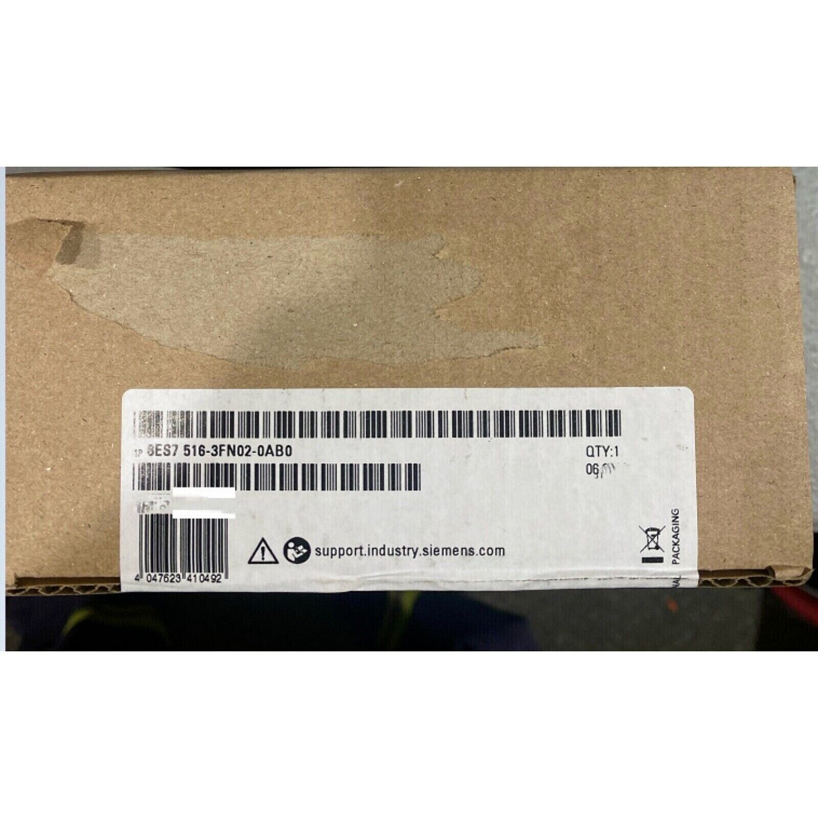 New Siemens S7-1500F, CPU 1516F-3 PN/DP 6ES75163FN020AB0 6ES7516-3FN02-0AB0