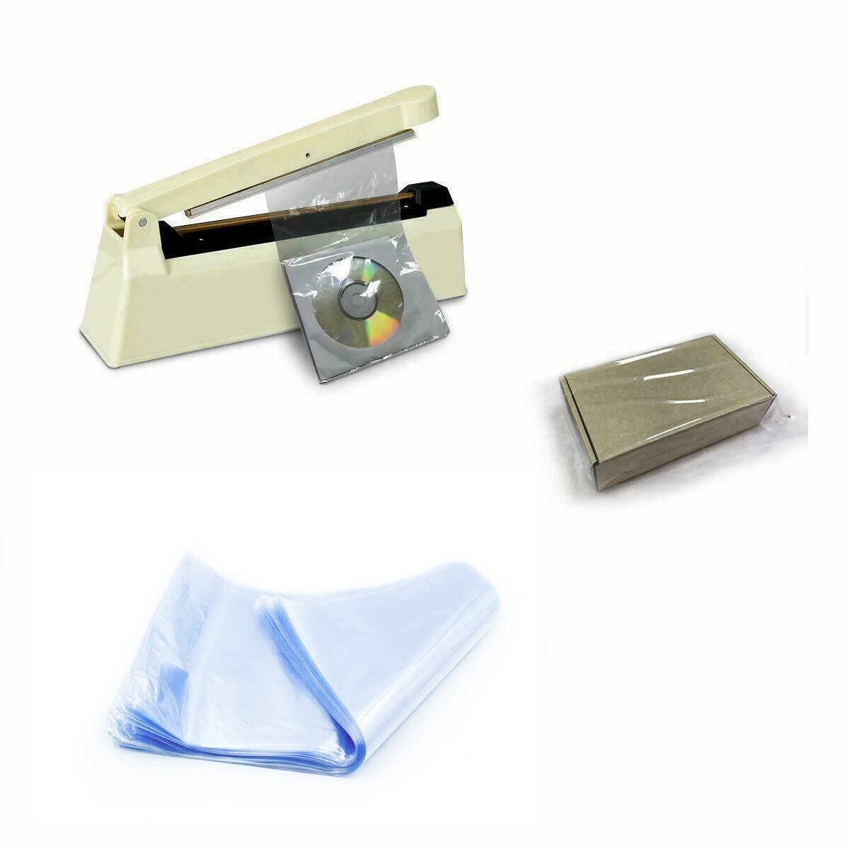 X200 12″X16″ Clear Heat Shrink Wrap Bags PVC Film Gifts Bottles Candles Packing