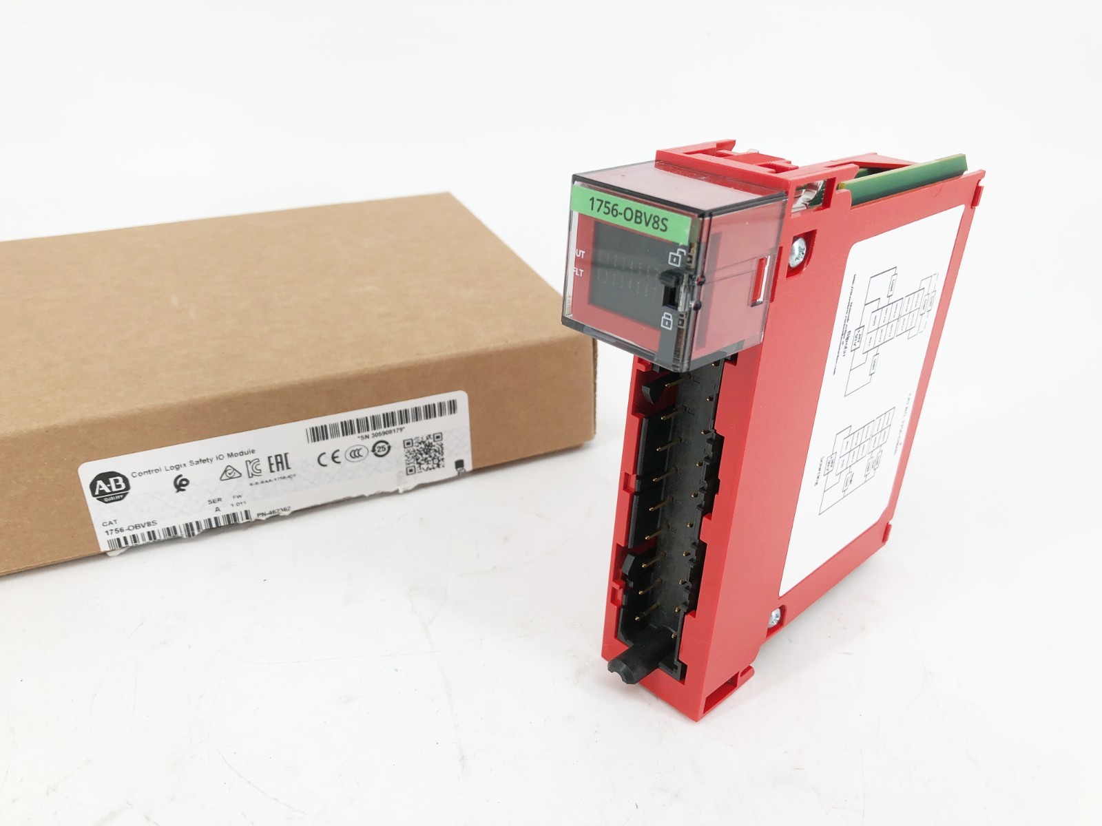 New Allen Bradley 1756-OBV8S Ser. A Control Logix Safety I/O Module 8-Ch