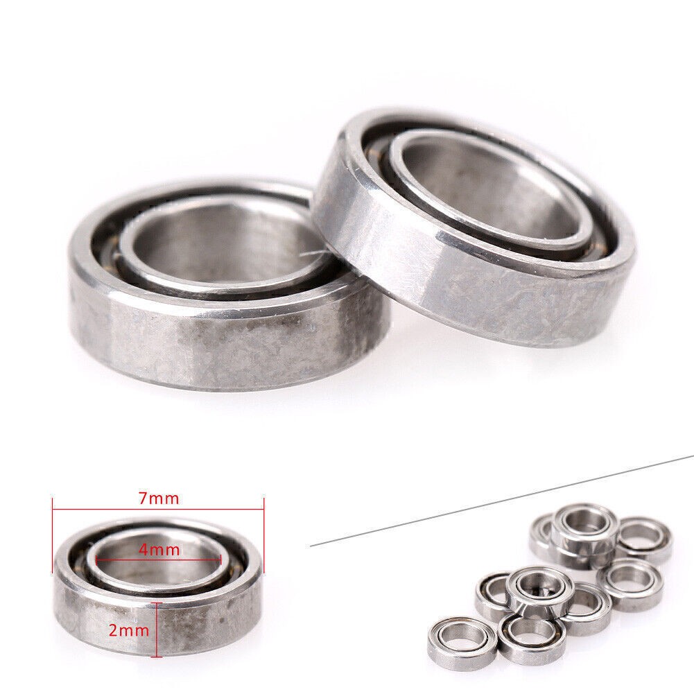 MR74z 4x7x2mm Open Miniature Bearings ball Mini Hand Bearing Spinner 10pcs/Set