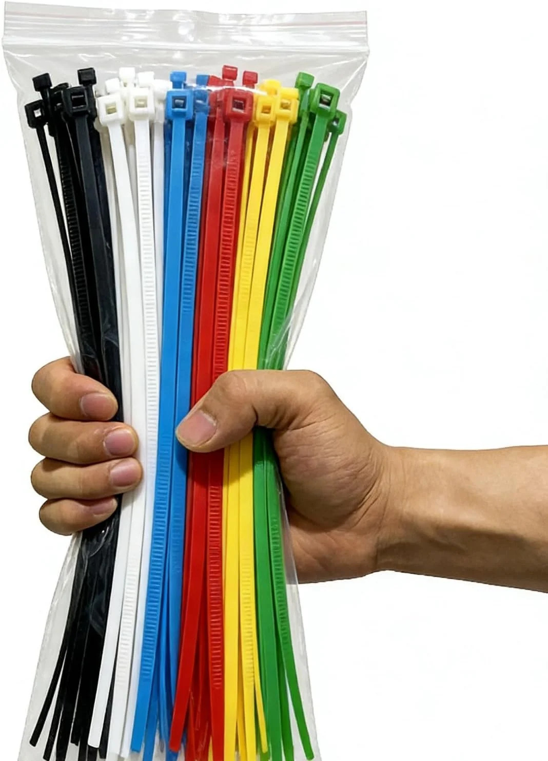 120Pcs 8Inch Cable Zip Ties, Assorted Sizes, Multi-Purpose Multi-Color Mix Packe