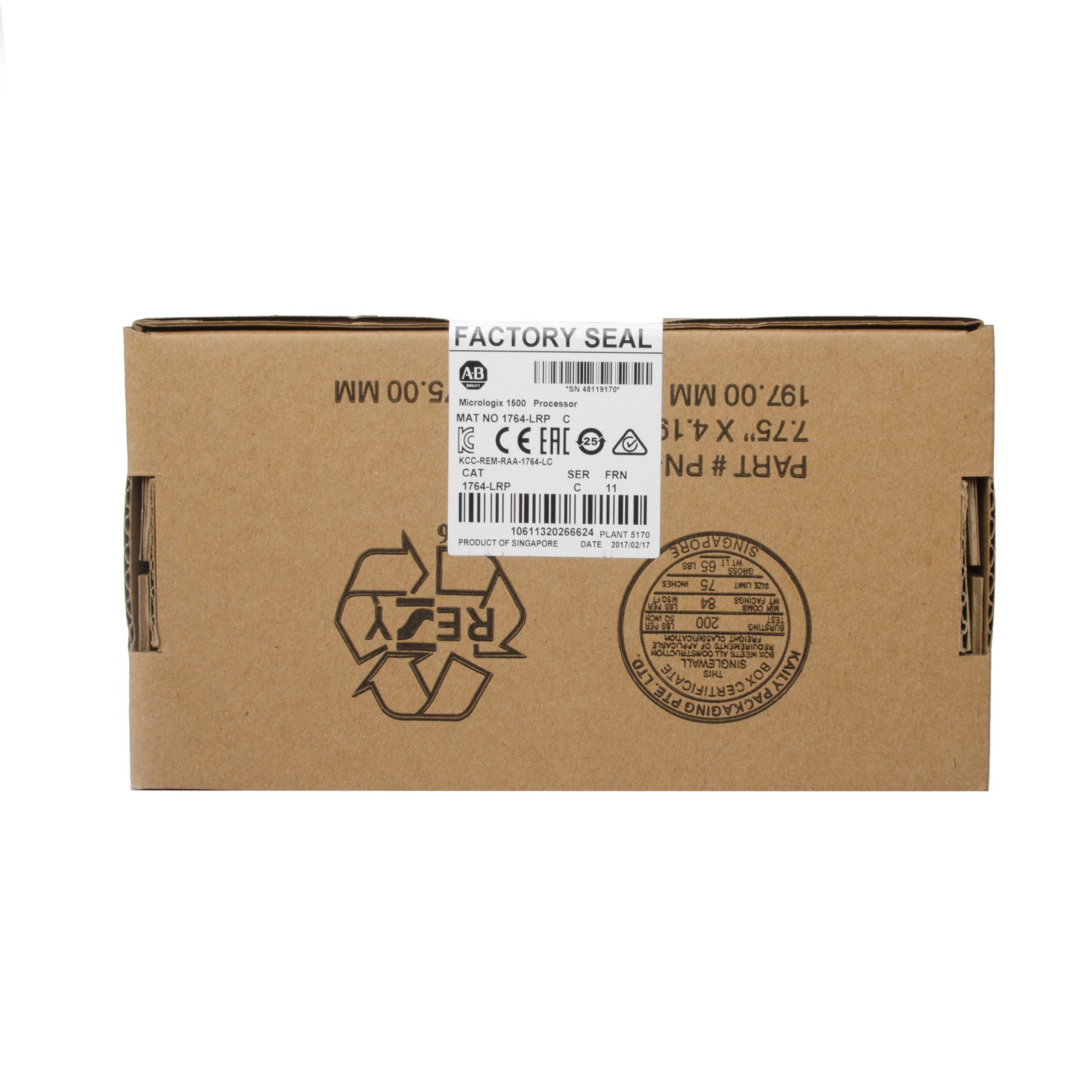 New Allen Bradley 1764-LRP AB SER C MicroLogix 1500 Processor PLC US Free Tax