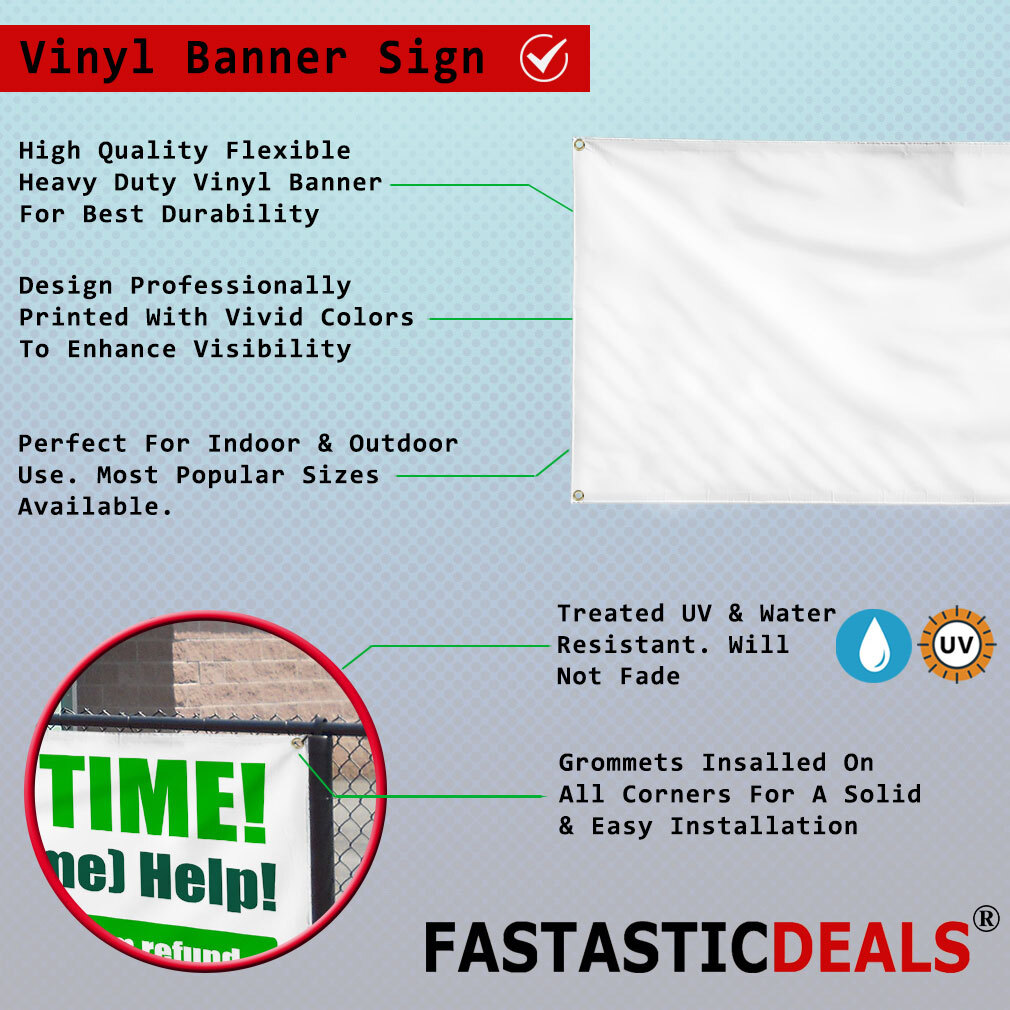 Vinyl Banner Multiple Sizes Warning! Eye Protection Required Safety Lifestyle