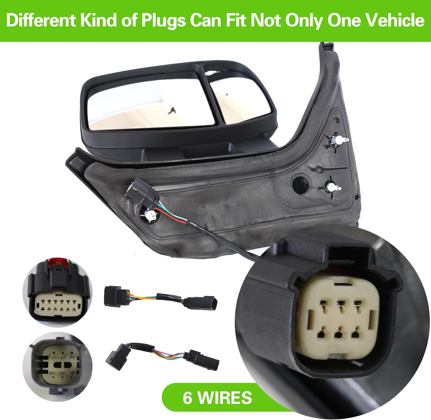Side Door Mirror Right Passenger Side for Ford Transit 150 250 350 350 HD 2015-2