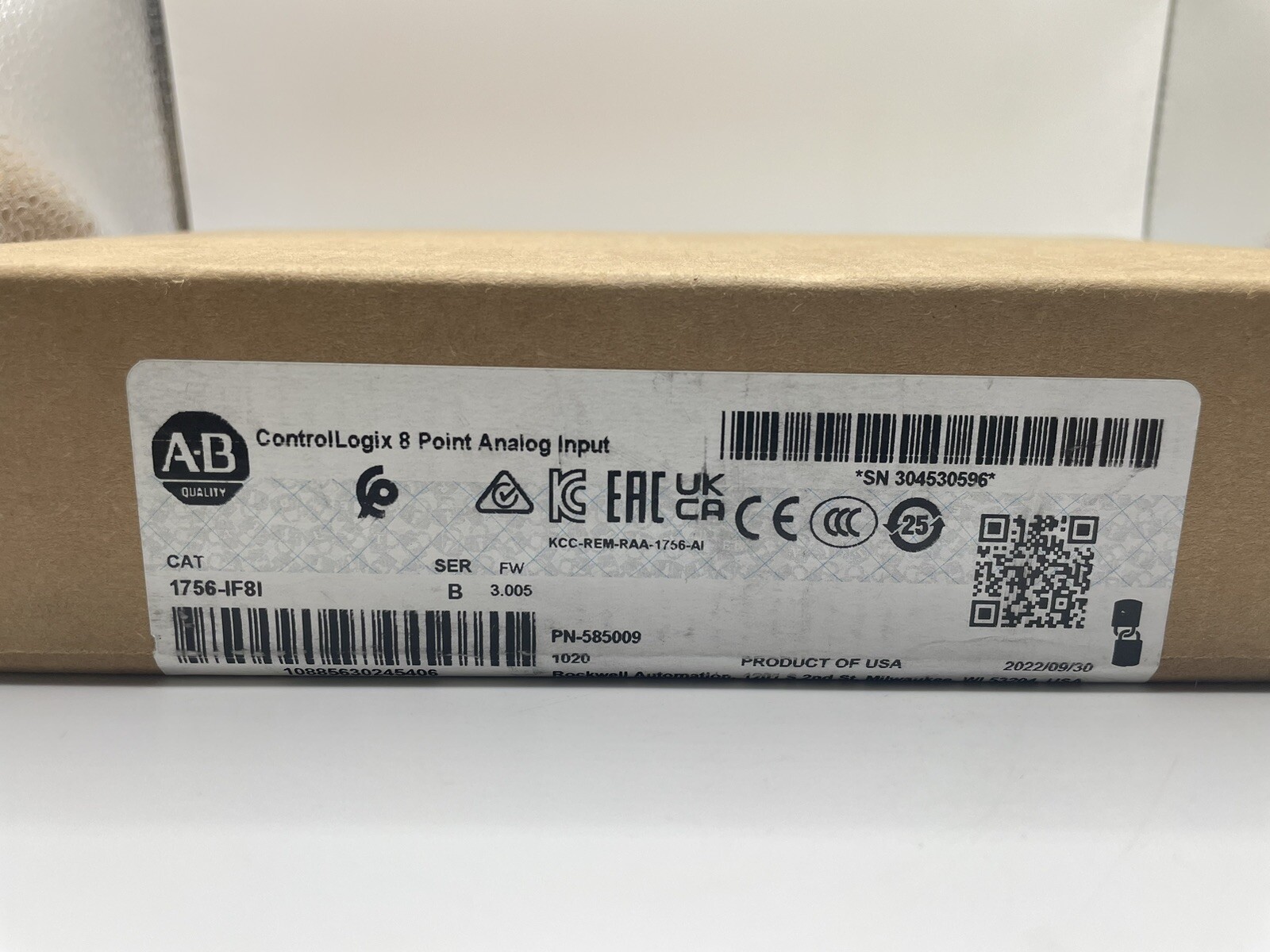 1756IF8I Allen-Bradley 1756-IF8I ControlLogix 8 Point Analog Input Module
