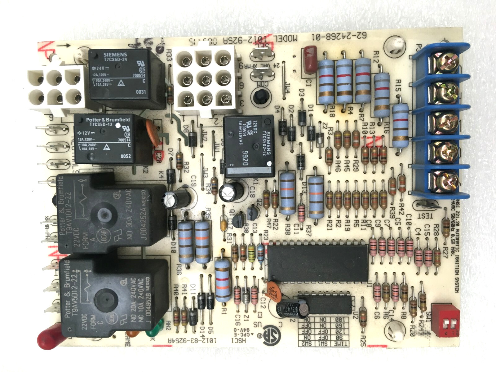 Rheem Ruud 62-24268-01 Furnace Control Circuit Board 1012-925A used #P37 #P39
