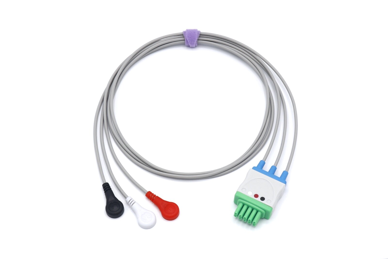 Mindray 001200150306 Compatible ECG Leadwire 3 Leads Snap – Same Day Shipping