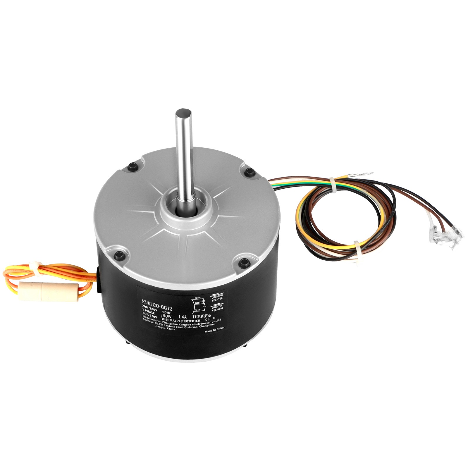 VEVOR Condenser Fan Motor 1/4HP 1100RPM 208-230V 5KCP39EGS070S 5KCP39EGY823S
