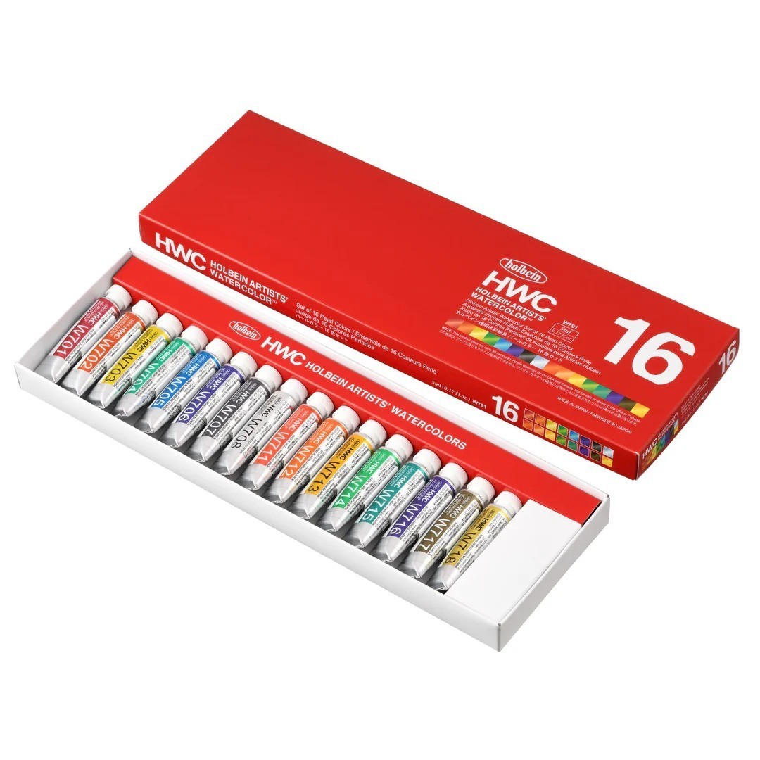 2026 New Holbain Pearl Colors Watercolor Set 16 Colors W791 Japan