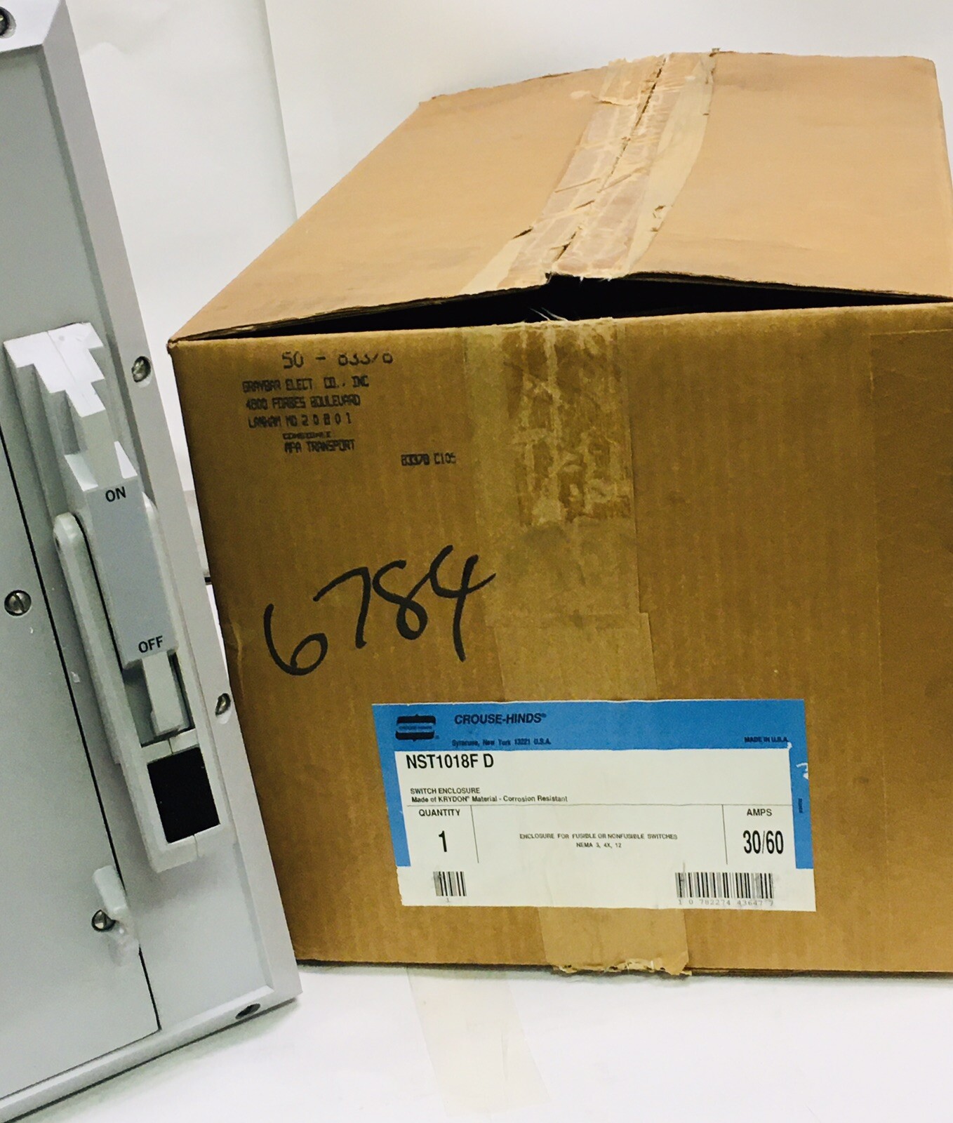 CROUSE HINDS NST1018F-D KRYDON 30/60 AMP SAFETY SWITCH ENCLOSURE NEW IN BOX
