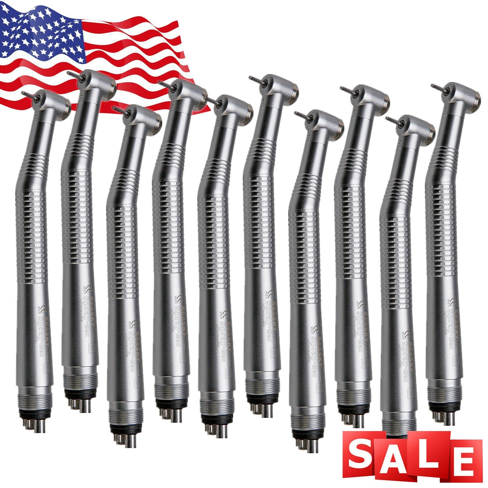 1-10 Packs Seasky Dental Turbine High Speed Handpiece 4Hole Fit NSK PANA MAX