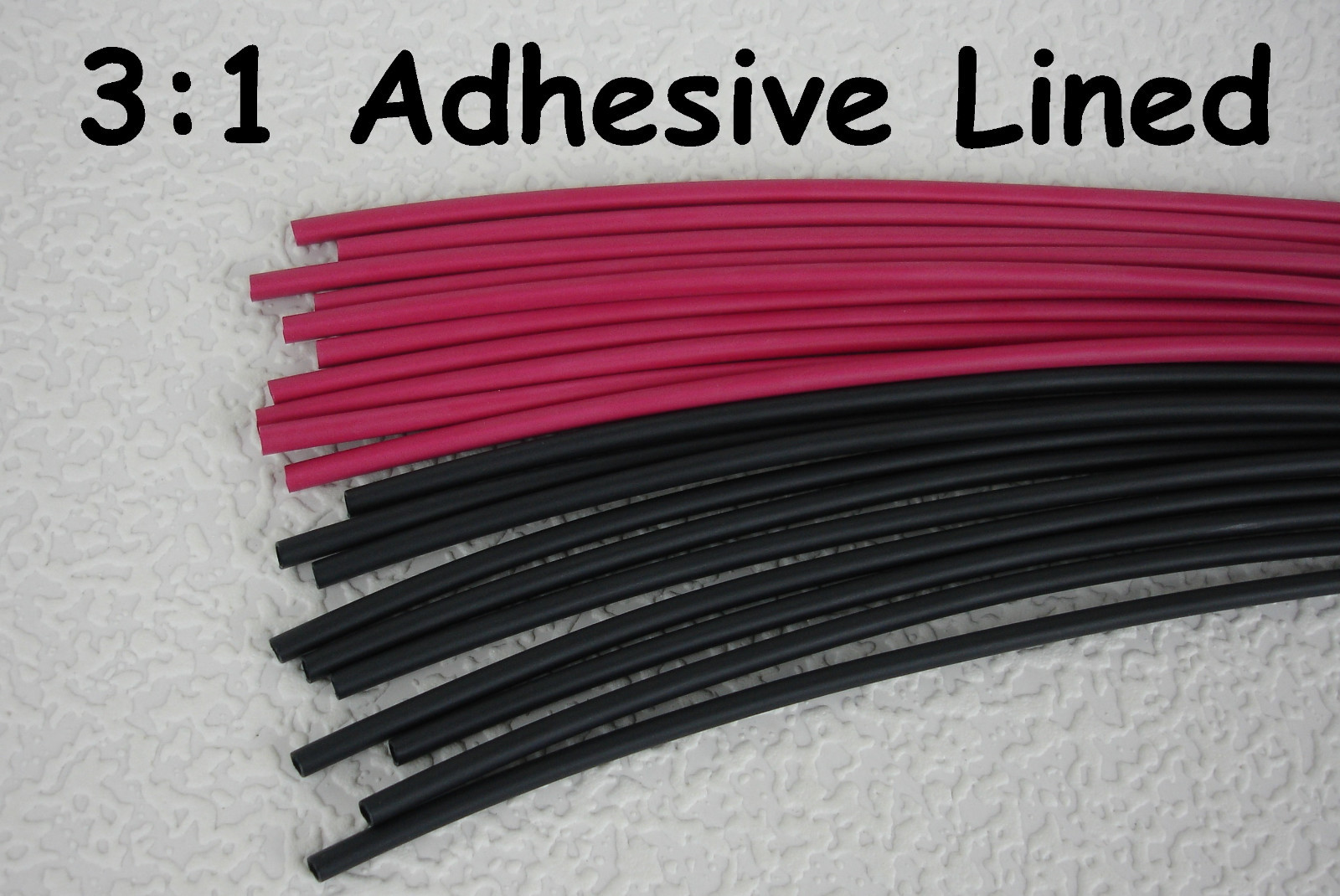 3/16″ ID 3:1 Adhesive Lined Heat Shrink Tubing, Precut Pieces