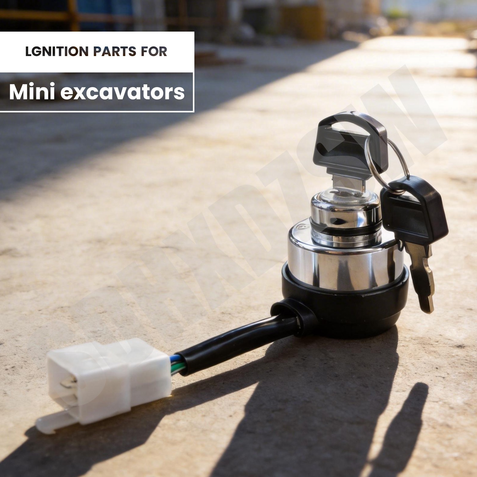 Agrotk Ignition Switch Key Switch for H15R Mini Excavator Attachment