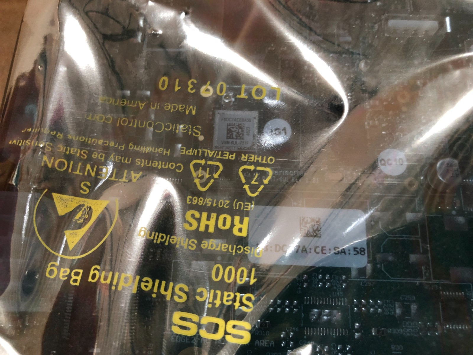 Fastenal EDGE II Control Board 923211679 F8:DC:7A:CE:8A:58 New