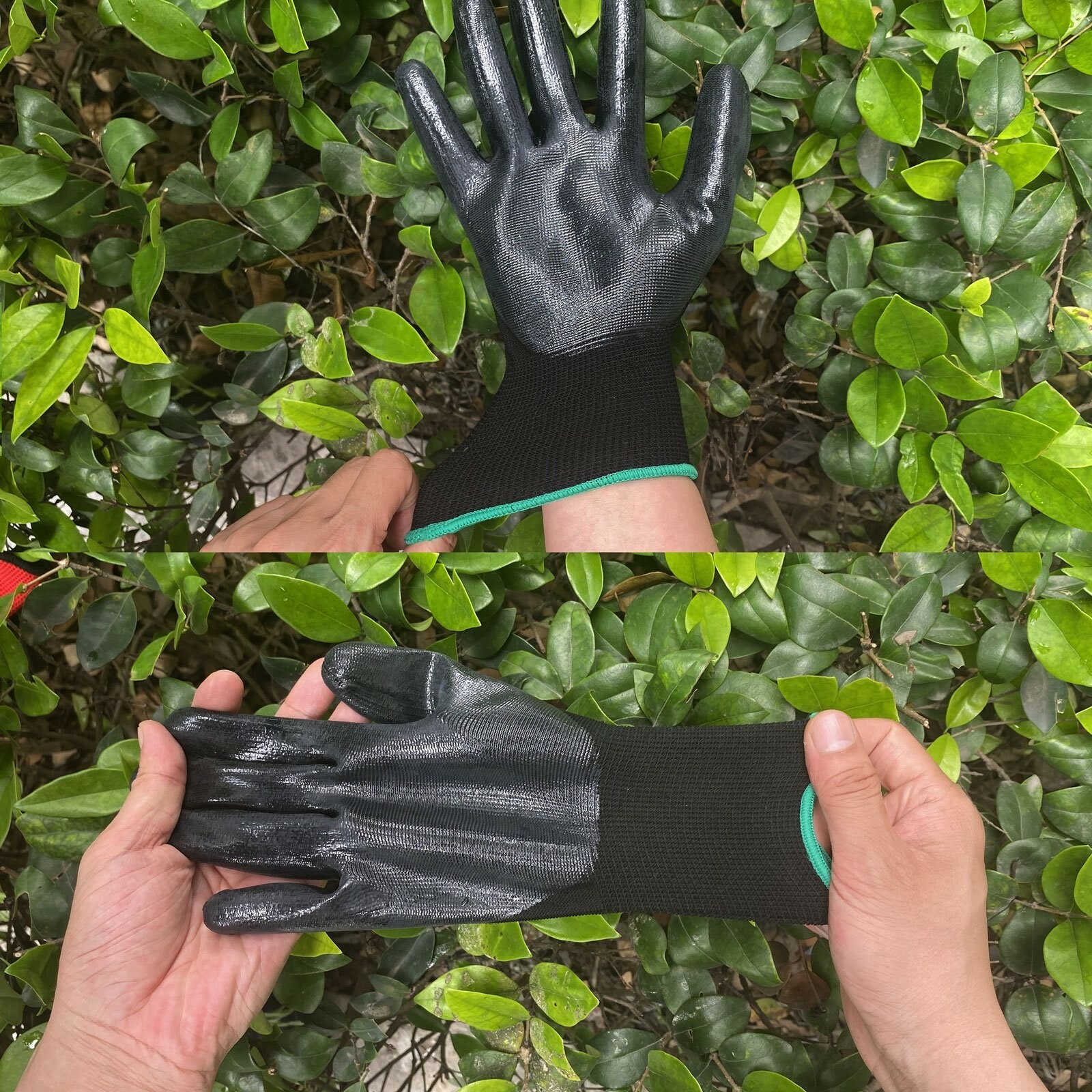EvridWear 12 Pairs Lightweight Nitrile Coated Grip Work Gloves
