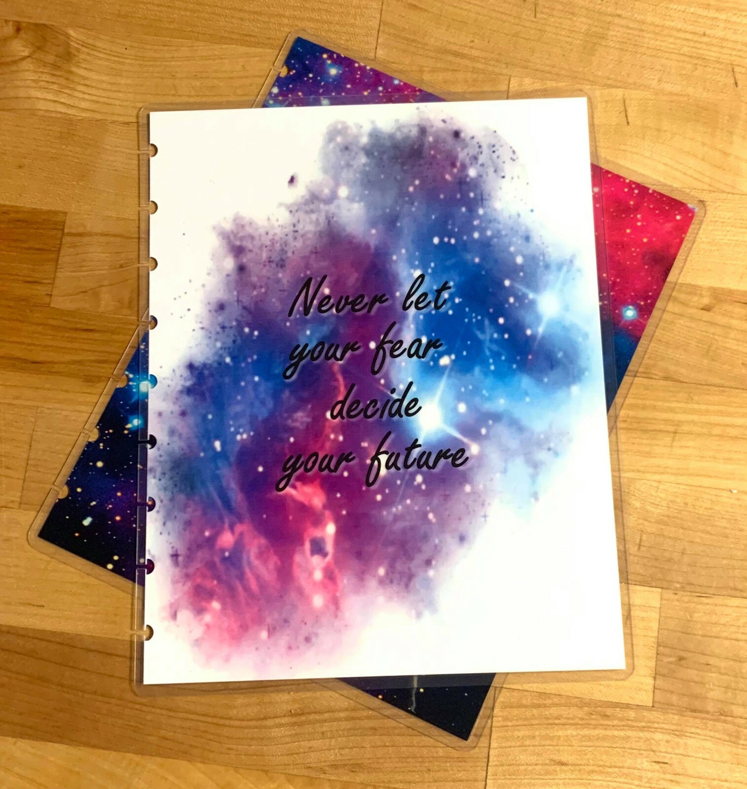 Galaxy Watercolor Quote Cover Set for use with Classic Happy Planner