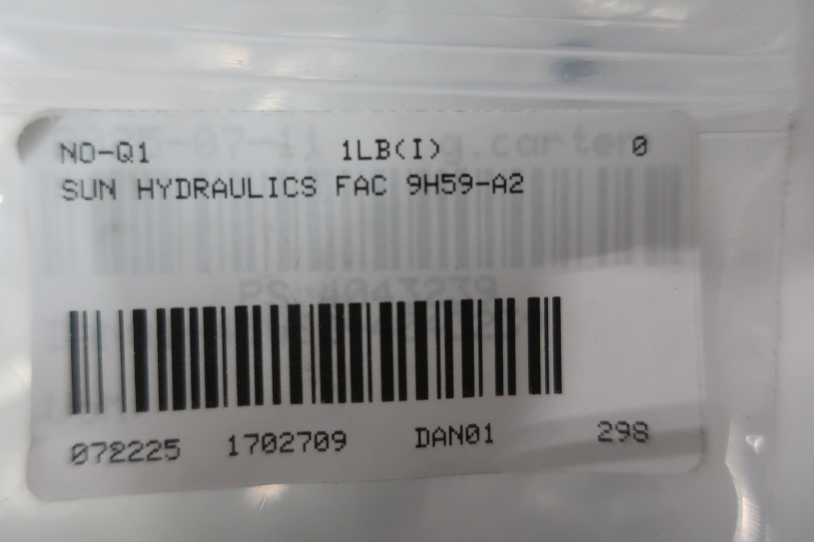 Sun Hydraulics FAC 9H59-A2 Hydraulic Valve Manifold