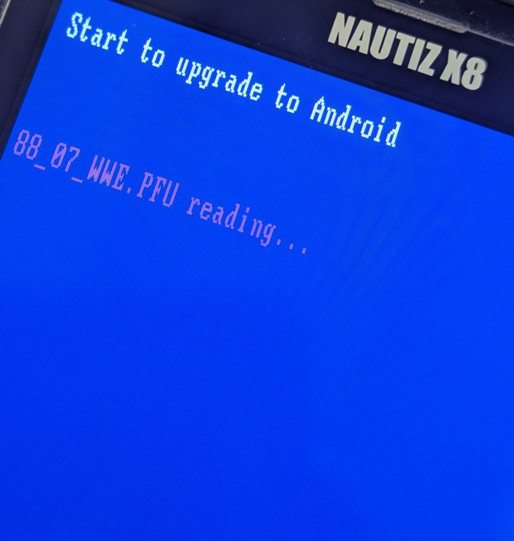 handheld NAUTIZ X8 compact rugged Android data collector; tested, works; reset