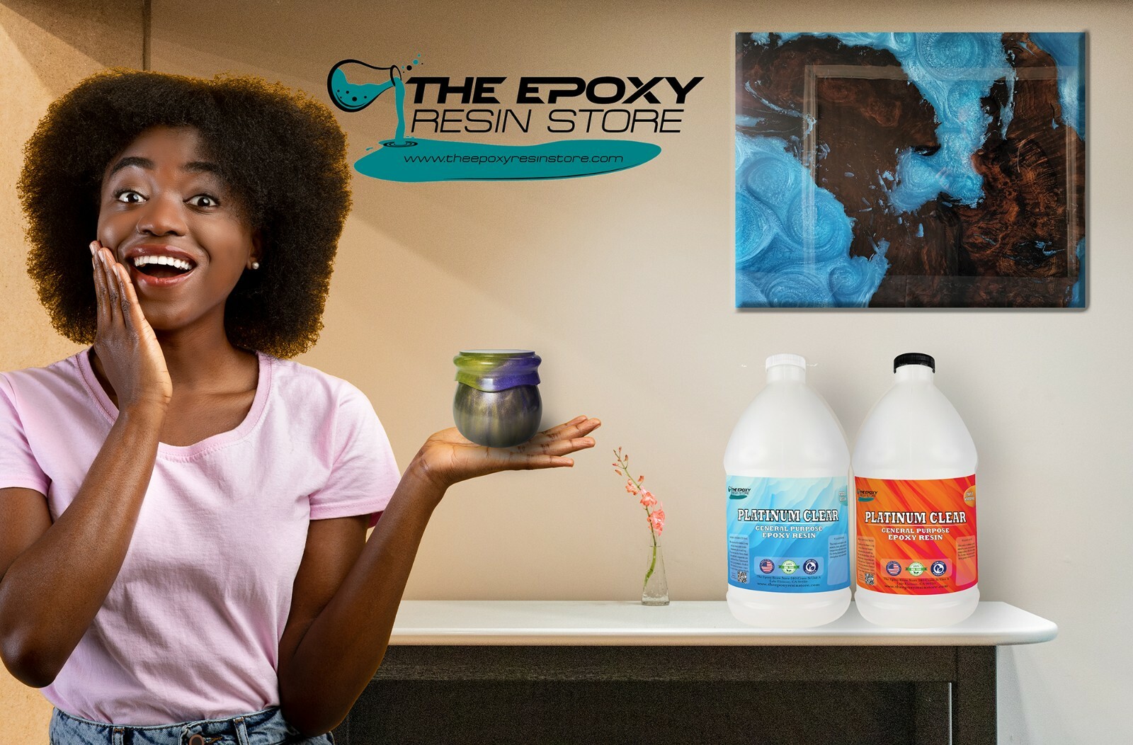 The epoxy resin store – clear epoxy resin, table top epoxy – 2 Gallon Kit