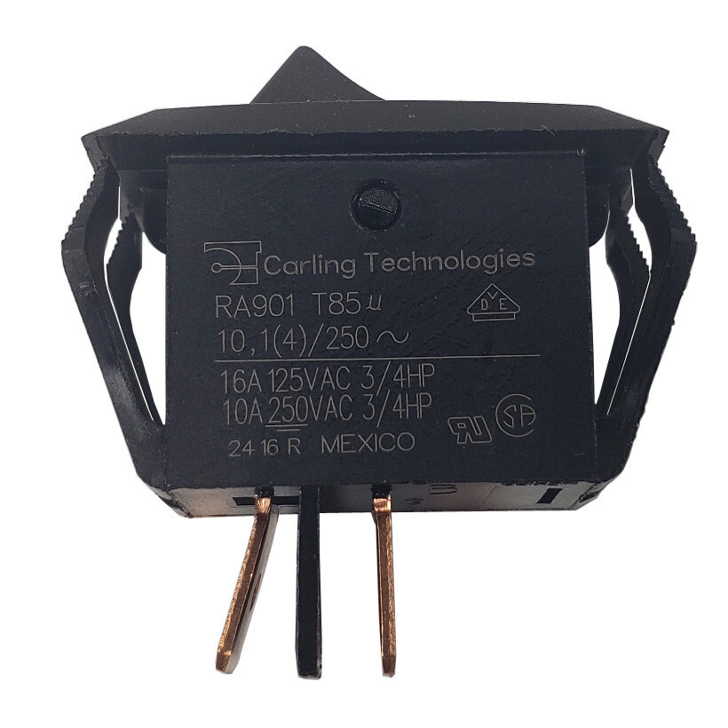 2pk CARLING RA901 T85 ON/OFF ROCKER SWITCHES PANEL SNAP-IN 16A 125VAC 10A 250V