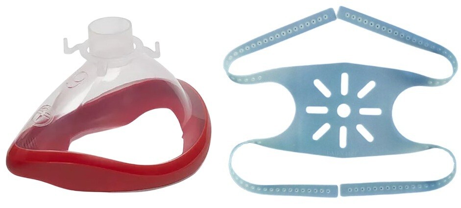 Intersurgical ClearLife Anesthesia Single-Use Face Mask Adult Size 6 2 Piece