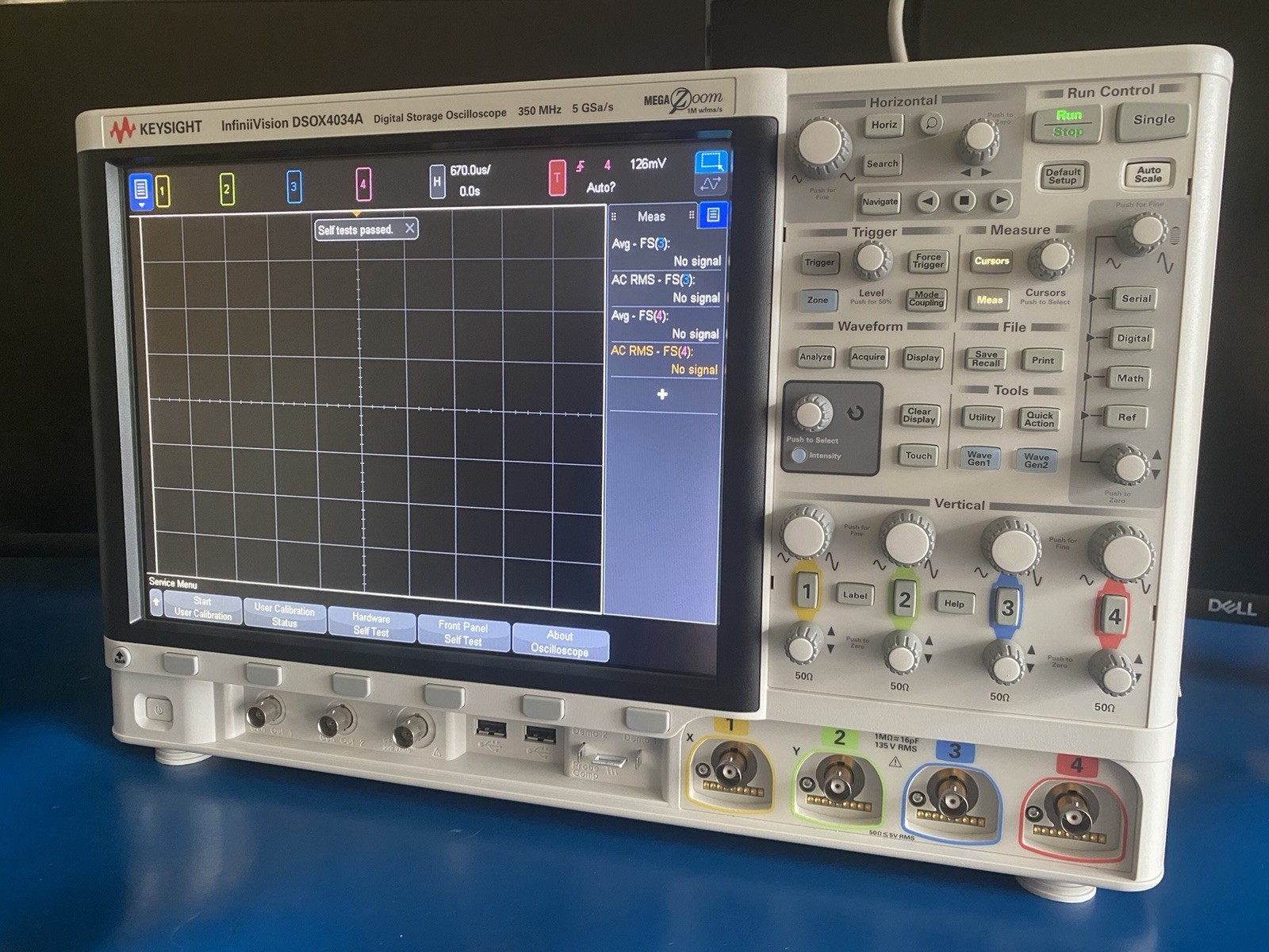 Keysight DSOX4034A Oscilloscope: 350 MHz, 4 Analog Channels