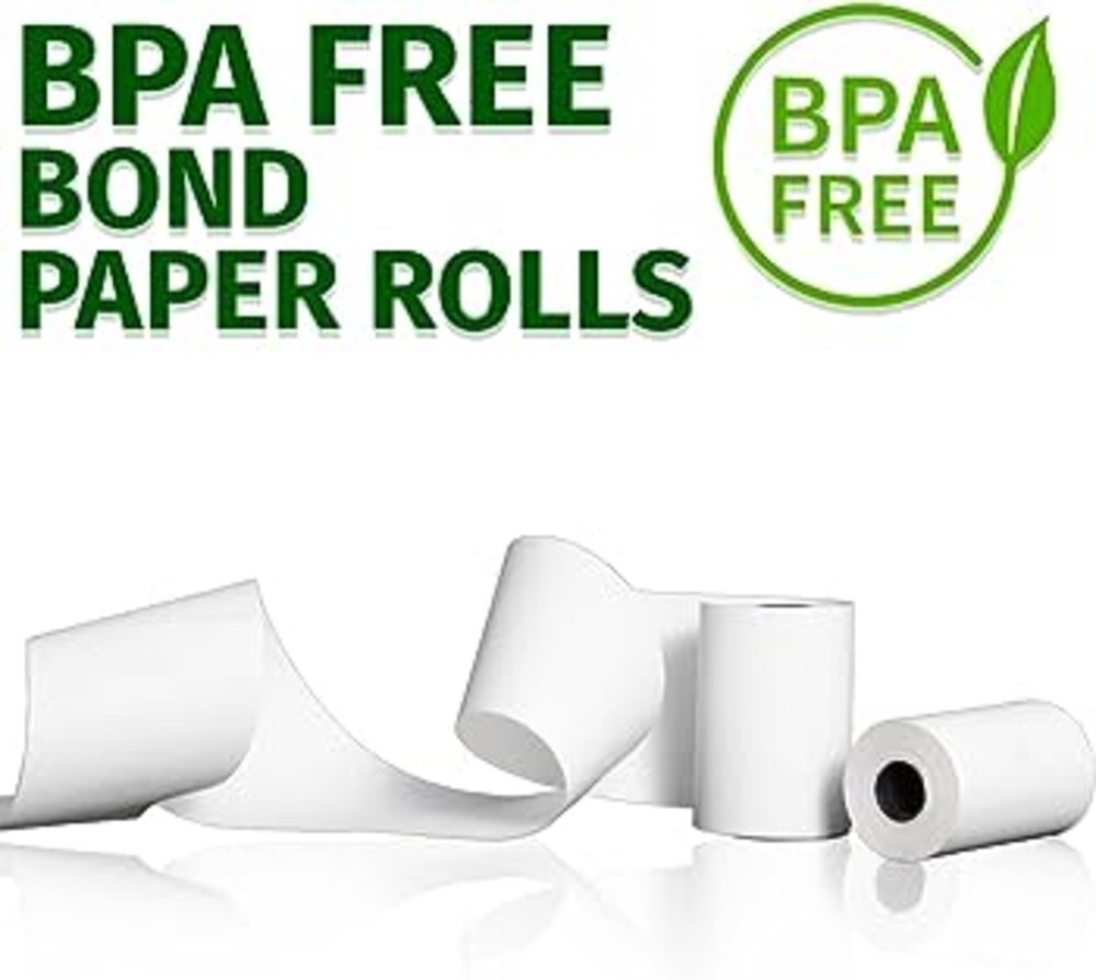 3-1/8″ x 230′ THERMAL POS RECEIPT PRINTER 75 ROLLS PAPER BPA FREE USA ROLL 52GSM