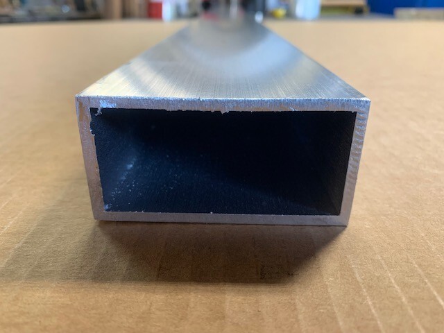 1.5″ X 3″ X 1/8″ Wall X 84″ Length Rectangle Aluminum Tube, 6061-T6, 1-1/2″ x 3″