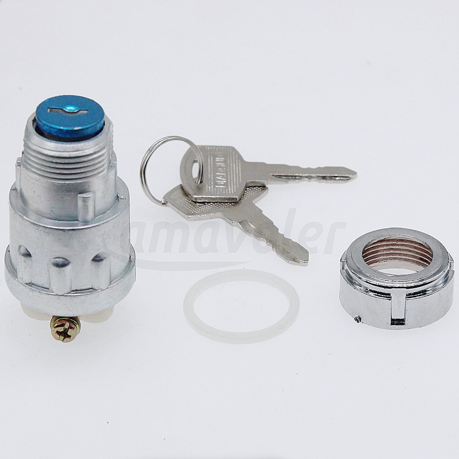Amavoler 3 Wire Ignition Key Switch 3 Position Replacement Fit for Manco Amer…