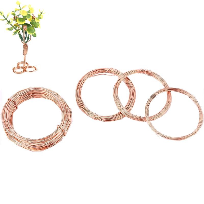 1/5/10m Copper Conductive Copper Wire Ultra-fine Copper Wire Diameter 0.1-5mm Co