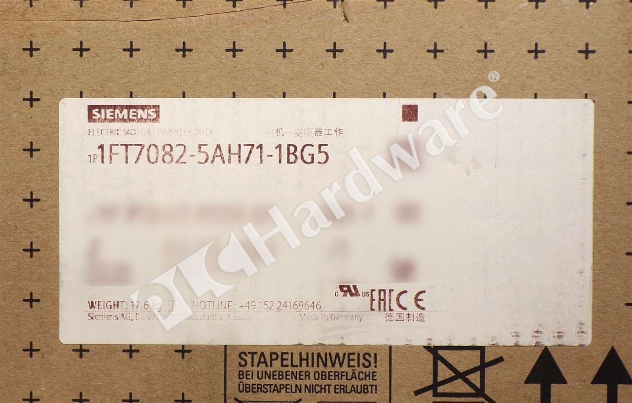 Surplus Open Siemens 1FT7082-5AH71-1BG5 1FT7 082-5AH71-1BG5 13Nm
