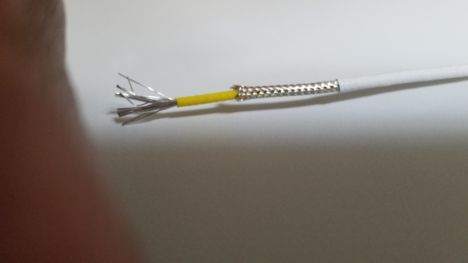 New Mil-Spec 22-AWG Shielded 19 Strand Single Cond Silver Plated PTFE Wire. 