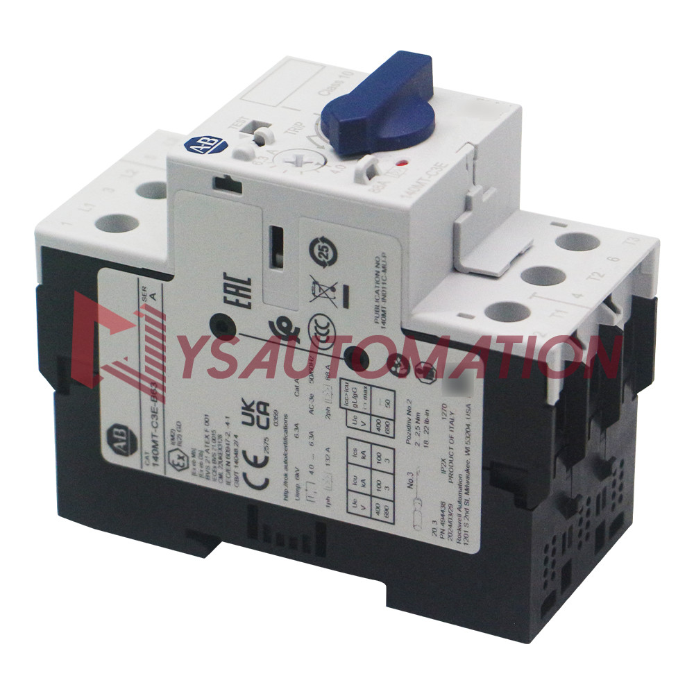 Allen Bradley 140MT-C3E-B63 C Frame, 4 – 6.3A,Motor Protection Circuit Breaker