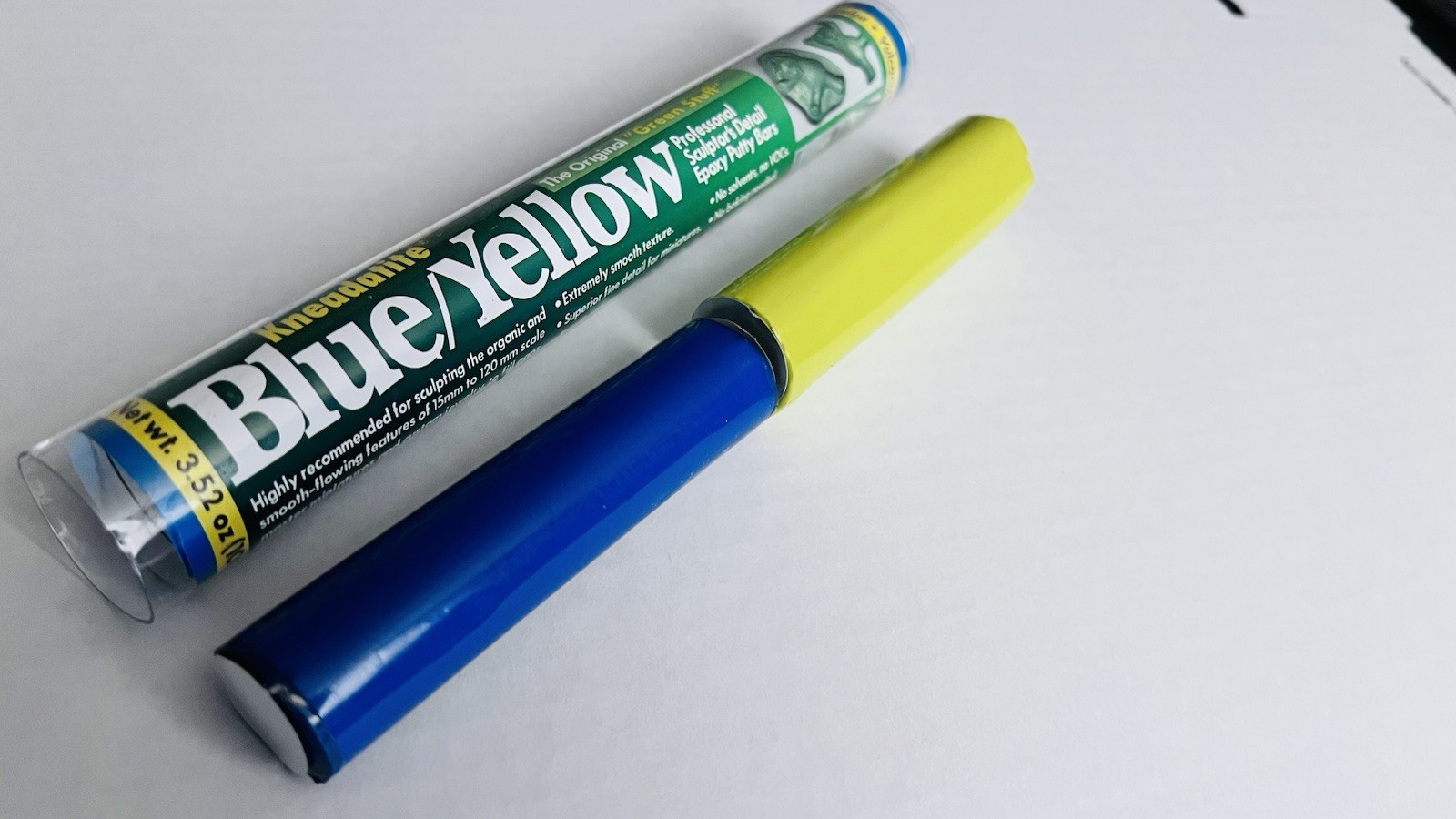“Green Stuff” Blue/Yellow Epoxy Putty Stick 7″ By Polymeric Systems