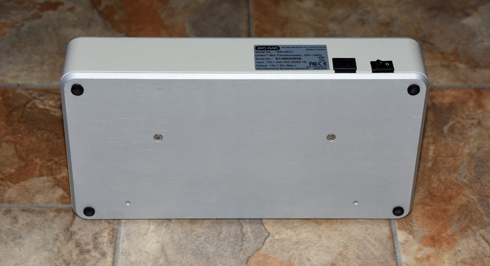 Bio-Rad UView Mini Transilluminator 166-0531 UV Light Box w/ Power Supply Tested