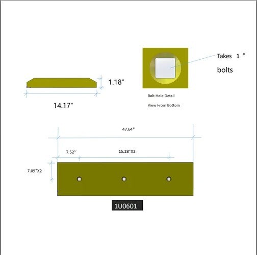 1U0601 Edge-Cutting Fits Caterpillar IT62G 938G 938G II 938H 950F 950F II 960F