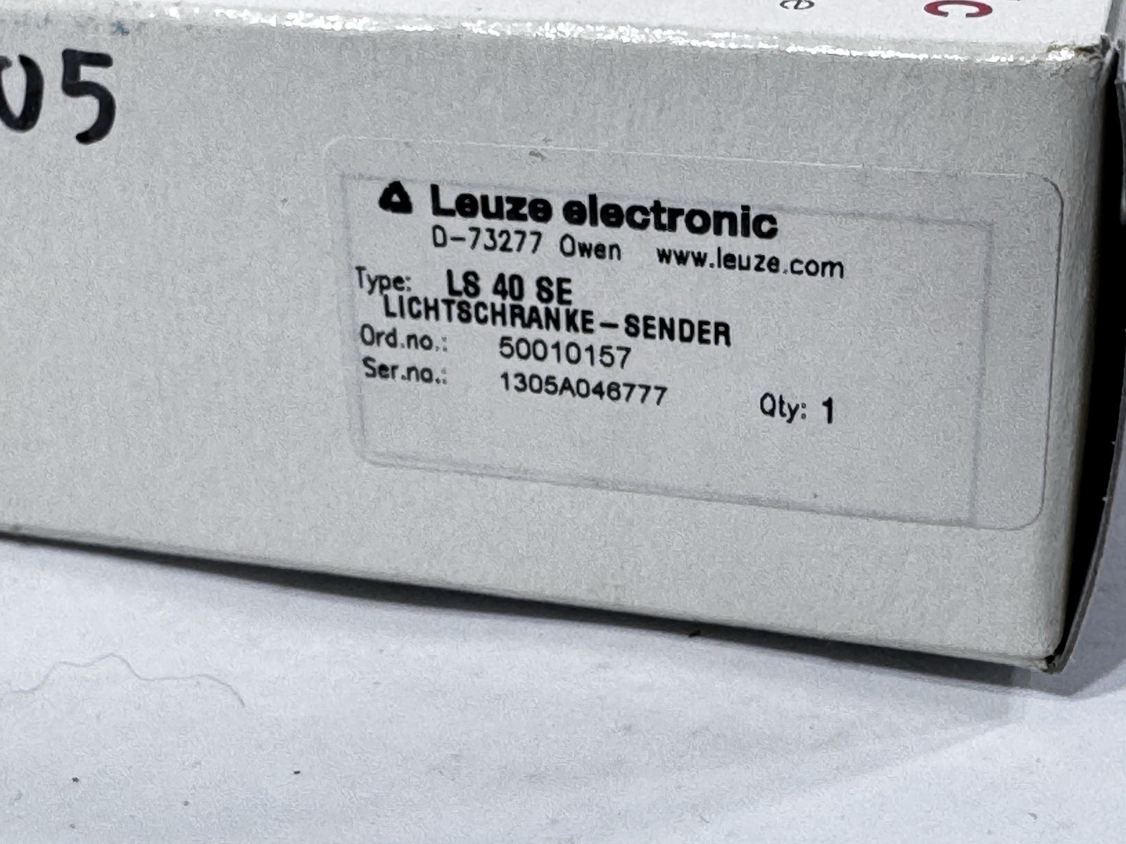 Leuze Electronic LS 40 SE / LS40SE Mini Throughbeam Photoelectric Sensor Sender