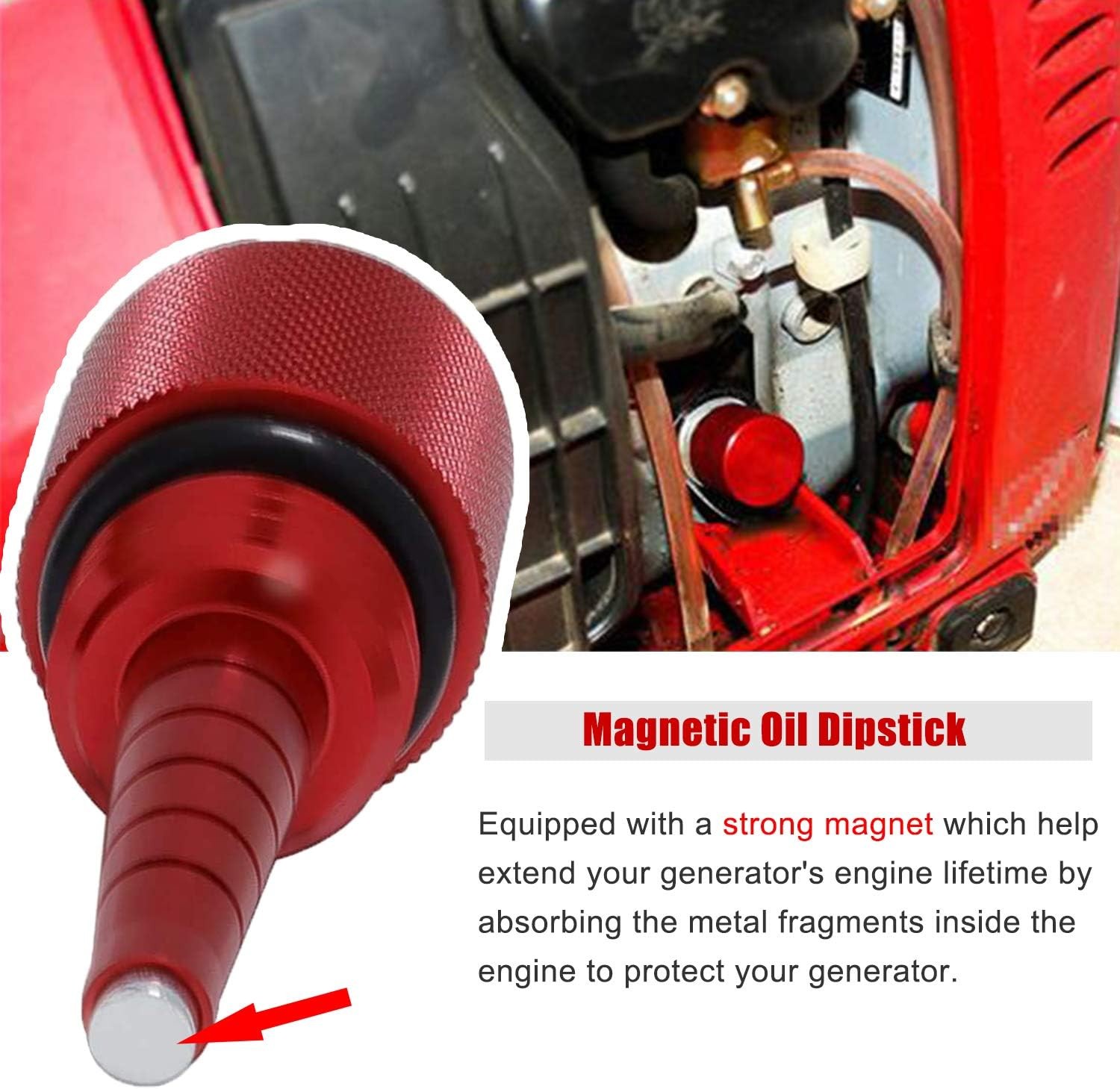 Extended Gas Cap,Oil Change Funnel,Magnetic Dipstick For Honda Generator EU2200i