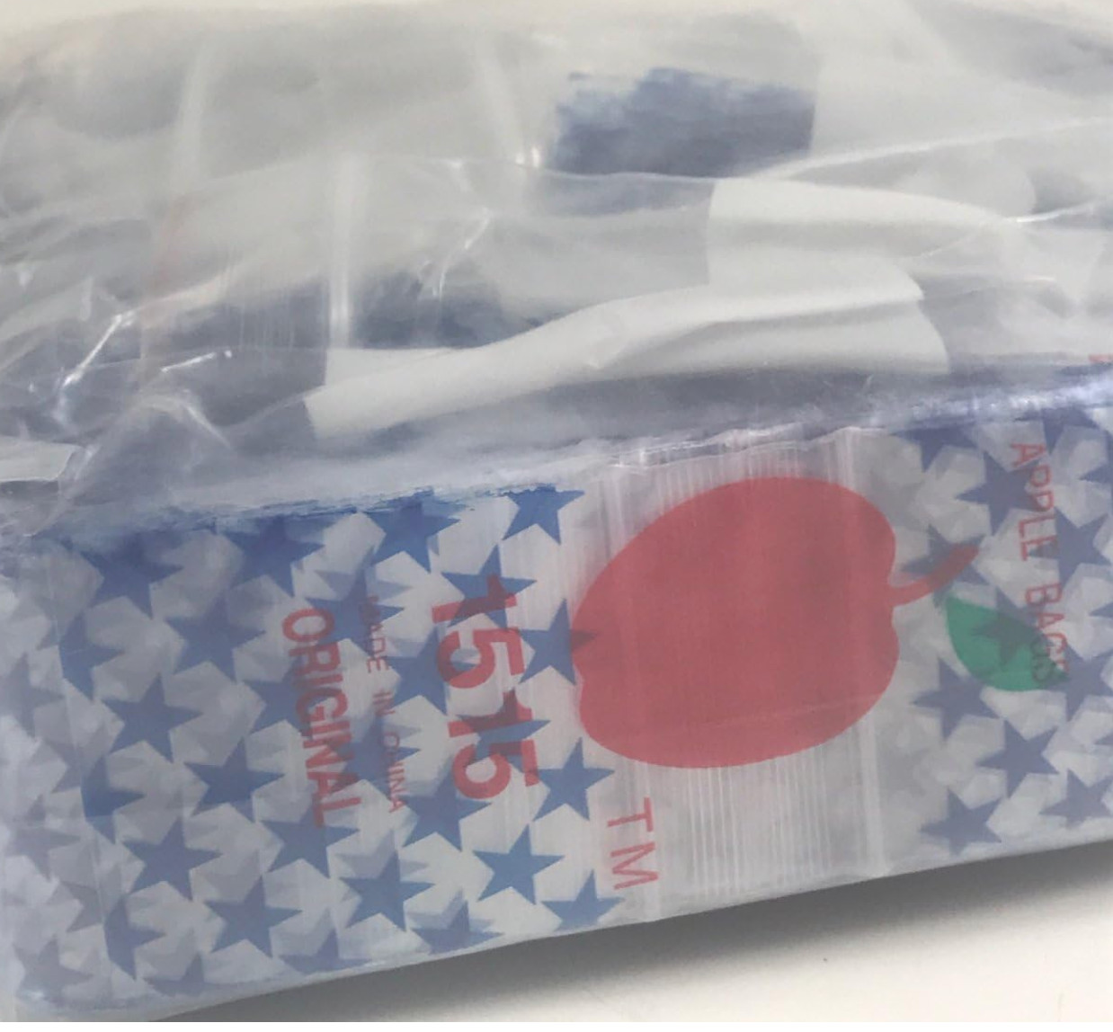 1000 SMALL BAGGIES 1515 1.5″ X 1.5″ MINI Resealable BLUE STAR (10 packs x 100)